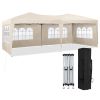 10×20 Party Tent Wedding Patio Gazebo,with 6 Removable Sidewalls & Carry Bag The Pop Up Canopy Tent, Anti-UV All Season Wind Waterproof Commercial Out