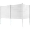 VEVOR Outdoor Privacy Screens, 50" W x 50" H Air Conditioner Fence, Pool Equipment Enclosure, Horizontal Vinyl Privacy Fence, Perfect to Enclose Trash