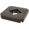 Outsunny 4 Piece Patio Cantilever Umbrella Base Weight Set, Outdoor Offset Umbrella Weights for Umbrella Stand, 132 lb. Capacity Water or 176 lb. Capa