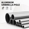 7.5FT Patio Umbrella, Outdoor Table Umbrella with Push Button Tilt and Crank, UV Protection Waterproof Market Sun Umbrella with 6 Sturdy Ribs for Gard