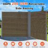 Retractable Side Awning - Folding Patio Privacy Screen | Waterproof & UV-Resistant Outdoor Shade Divider for Patio, Garden, Balcony & Commercial Use