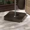 Outsunny 4 Piece Patio Cantilever Umbrella Base Weight Set, Outdoor Offset Umbrella Weights for Umbrella Stand, 132 lb. Capacity Water or 176 lb. Capa