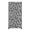 Metal Outdoor Privacy Screen, Freestanding Outdoor Divider Decorative Privacy Fence Screen Set for Deck Patio Balcony Garden Outdoor&Indoor 72" H×35"
