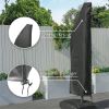 Direct Wicker Outdoor Patio Cantilever Umbrella Zipper Cover