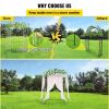 VEVOR Birdcage Shape Garden Arbor, 9' High x 6.6' Wide, Heavy Duty Wrought Iron Arbor, Wedding Arch Trellis for Climbing Vines in Outdoor Garden, Lawn