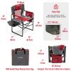 Camping Directors Chair, Heavy Duty,Oversized Portable Folding Chair with Side Table, Pocket for Beach, Fishing,Trip,Picnic,Lawn,Concert Outdoor Folda