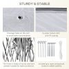 Outsunny 11' x 11' Pop Up Canopy Tent with Netting and Carry Bag, Instant Gazebo Sun Shelter, Tents for Parties with 121 Square Feet of Shade, for Out
