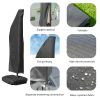 Direct Wicker Outdoor Patio Cantilever Umbrella Zipper Cover