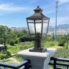 Large Outdoor Post Lights Lamp Post Light Fixture, 16inch Waterproof Aluminum Post Lamp with Clear Glass, Fence Post Deck Lighting for Garden, Patio,