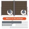 Retractable Side Awning - Folding Patio Privacy Screen | Waterproof & UV-Resistant Outdoor Shade Divider for Patio, Garden, Balcony & Commercial Use
