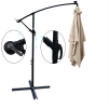 W656127034  26 lamp rectangular outdoor terrace umbrella anthracite outdoor table lamp solar umbrella 2x3M solar lamp umbrella LED lighting sunshade 6