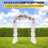VEVOR Birdcage Shape Garden Arbor, 9' High x 6.6' Wide, Heavy Duty Wrought Iron Arbor, Wedding Arch Trellis for Climbing Vines in Outdoor Garden, Lawn