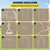 VEVOR Birdcage Shape Garden Arbor, 9' High x 6.6' Wide, Heavy Duty Wrought Iron Arbor, Wedding Arch Trellis for Climbing Vines in Outdoor Garden, Lawn