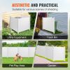 VEVOR Outdoor Privacy Screens, 50" W x 50" H Air Conditioner Fence, Pool Equipment Enclosure, Horizontal Vinyl Privacy Fence, Perfect to Enclose Trash