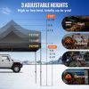 VEVOR Pop Up Canopy Tent, 10 x 10 FT, Outdoor Patio Gazebo Tent with Removable Sidewalls and Wheeled Bag, UV Resistant Waterproof Instant Gazebo Shelt